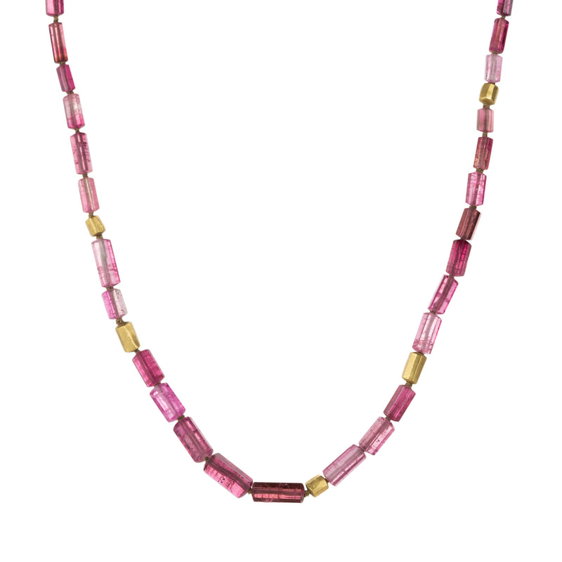 Ananda Khalsa Beaded Pink Tourmaline Necklace | Quadrum Gallery