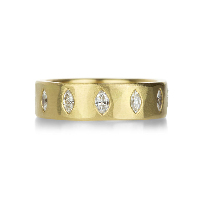 Ananda Khalsa 18k Marquise Eternity Diamond Band | Quadrum Gallery