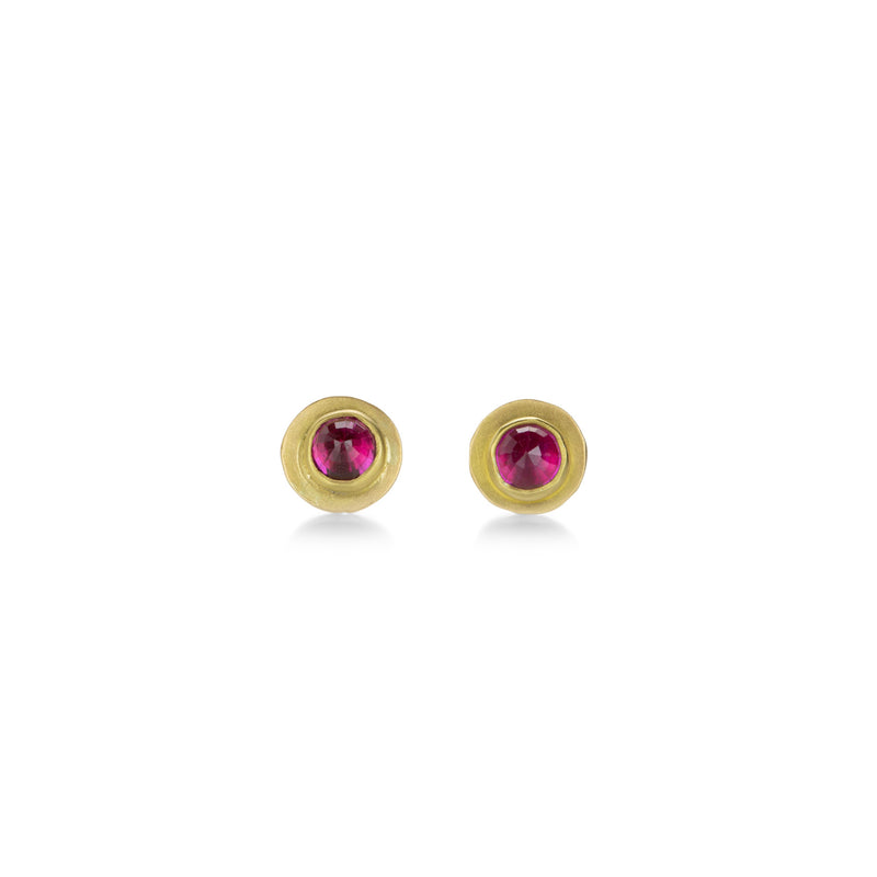 Ananda Khalsa Rose Cut Ruby Studs | Quadrum Gallery