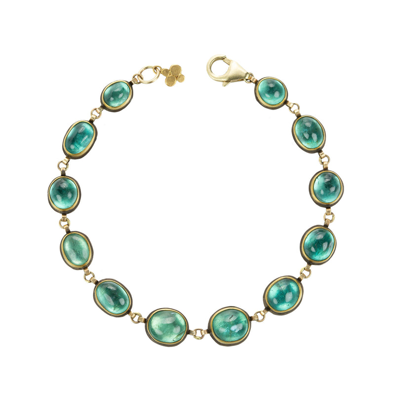 Ananda Khalsa Apatite Cabochon Bracelet | Quadrum Gallery