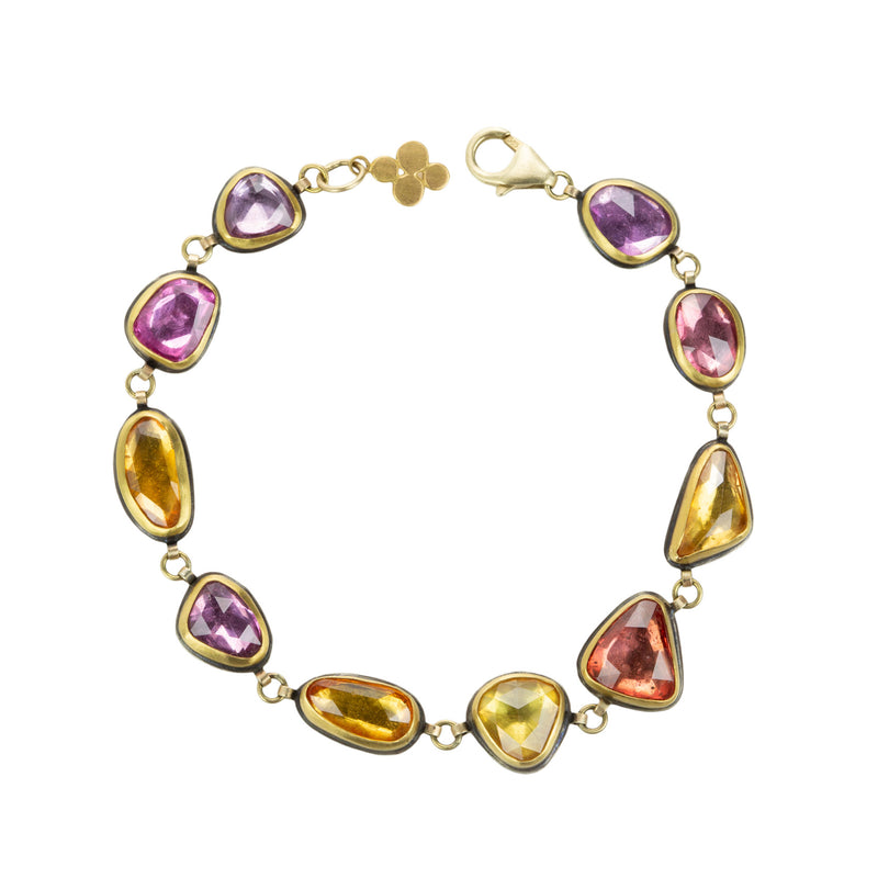 Ananda Khalsa Rose Cut Multicolored Sapphire Bracelet | Quadrum Gallery