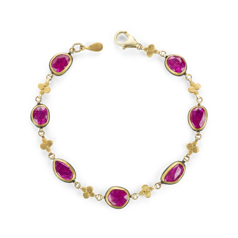 Ananda Khalsa Rose Cut Ruby Bracelet | Quadrum Gallery