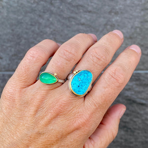 Ananda Khalsa Rose Cut Turquoise Ring | Quadrum Gallery