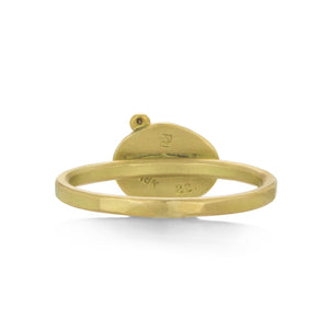 Ananda Khalsa 18k Rose Cut Ruby Ring with Diamond | Quadrum Gallery