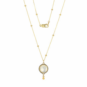 Ananda Khalsa Rose Cut Moonstone Necklace | Quadrum Gallery