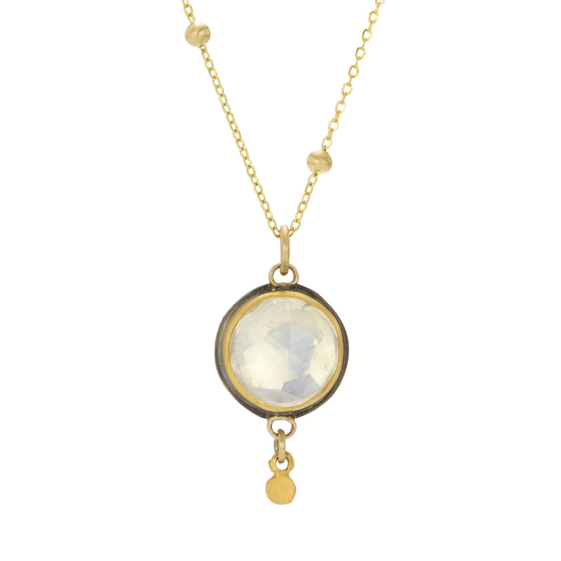 Ananda Khalsa Rose Cut Moonstone Necklace | Quadrum Gallery