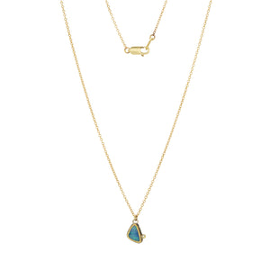 Ananda Khalsa Tiny Australian Opal Pendant Necklace | Quadrum Gallery
