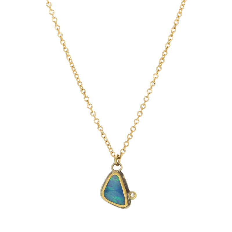 Ananda Khalsa Tiny Australian Opal Pendant Necklace | Quadrum Gallery