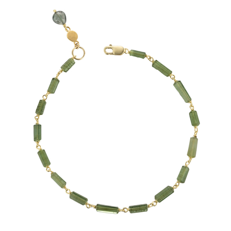 Ananda Khalsa Green Tourmaline Crystal Bracelet | Quadrum Gallery