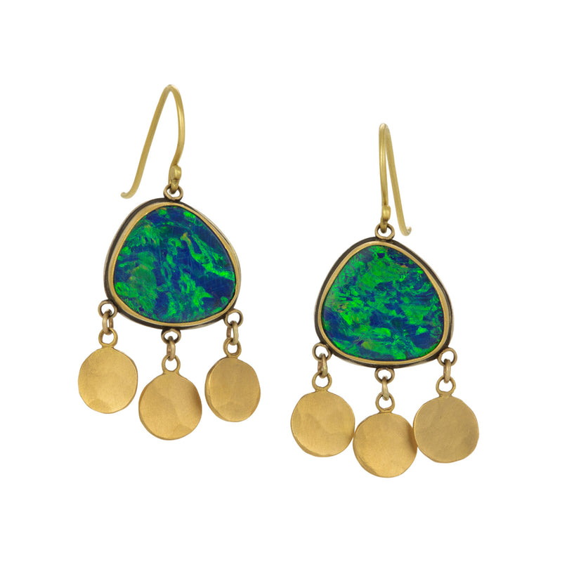Ananda Khalsa Australian Opal Drop Earrings | Quadrum Gallery