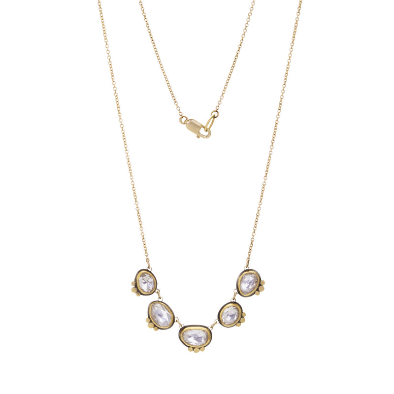 Ananda Khalsa Rose Cut Zircon Necklace  | Quadrum Gallery
