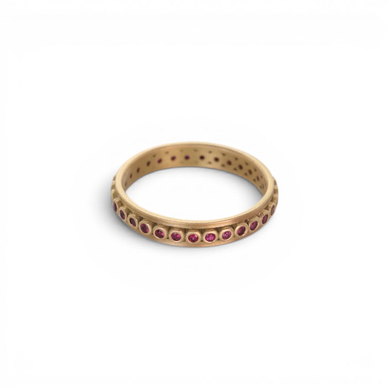 Ananda Khalsa 18k Ruby Eternity Band | Quadrum Gallery