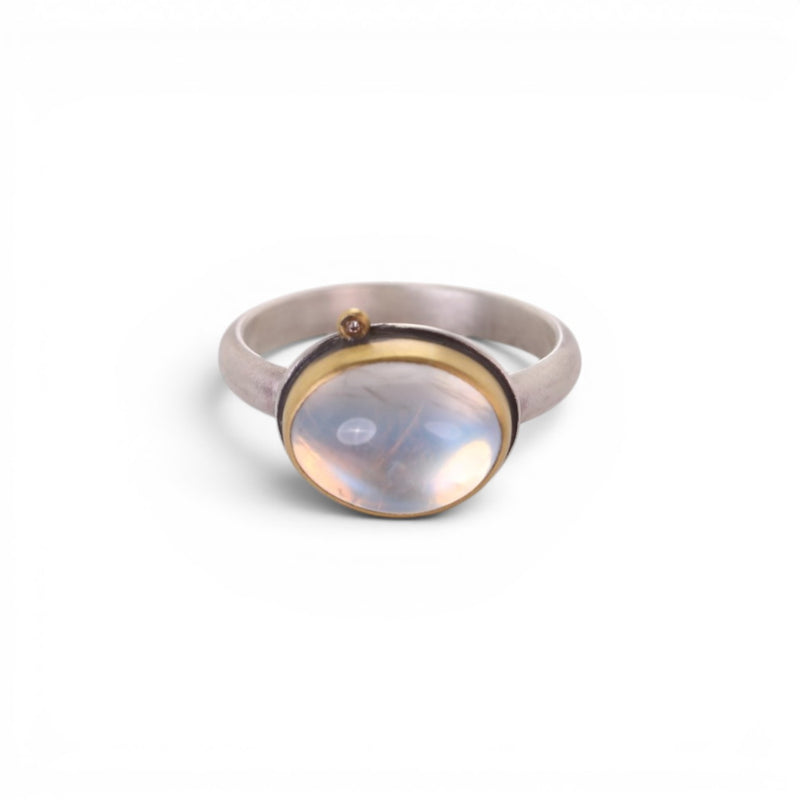 Ananda Khalsa Moonstone Cabochon Ring | Quadrum Gallery