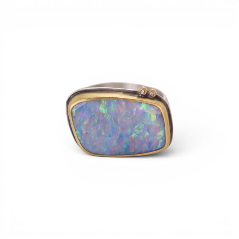 Ananda Khalsa Mixed Metal Opal Ring | Quadrum Gallery