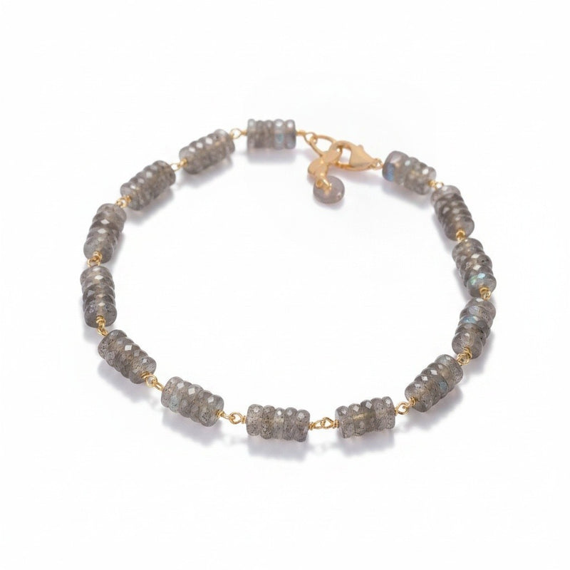 Ananda Khalsa Labradorite Linked Bracelet | Quadrum Gallery