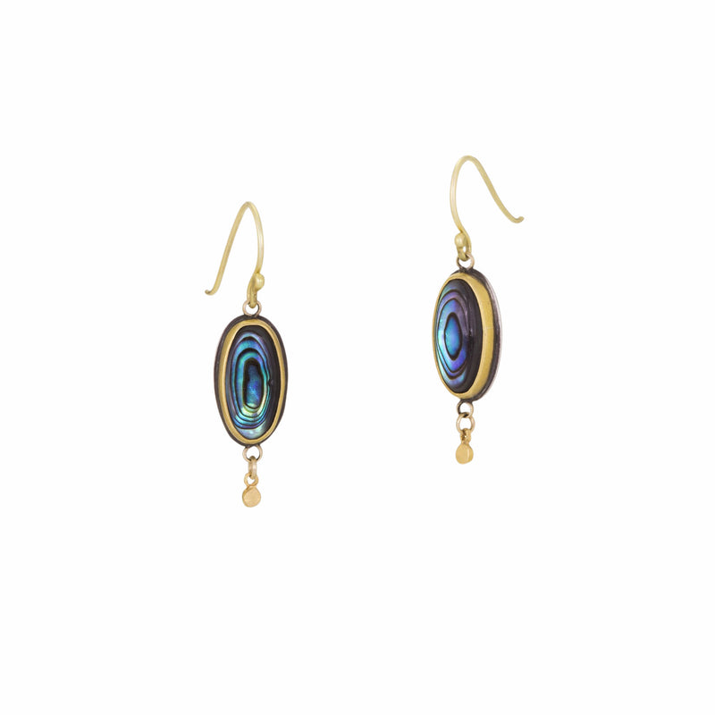 Ananda Khalsa Mother of Pearl Drop  Earrings | Quadrum Gallery