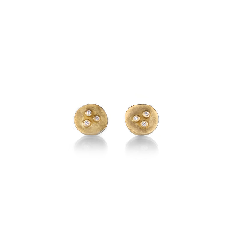 Ananda Khalsa Bud Studs with Diamonds | Quadrum Gallery