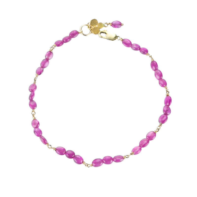 Ananda Khalsa Beaded Ruby Link Bracelet | Quadrum Gallery