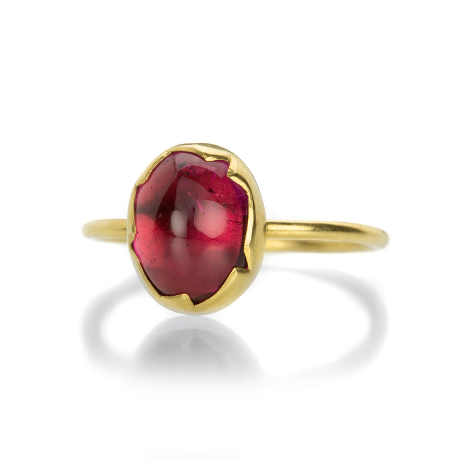 Annette Ferdinandsen Pink Tourmaline Egg Stacker Ring | Quadrum Gallery