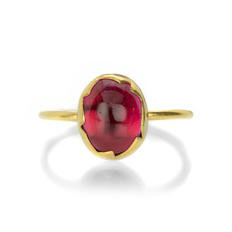 Annette Ferdinandsen Pink Tourmaline Egg Stacker Ring | Quadrum Gallery