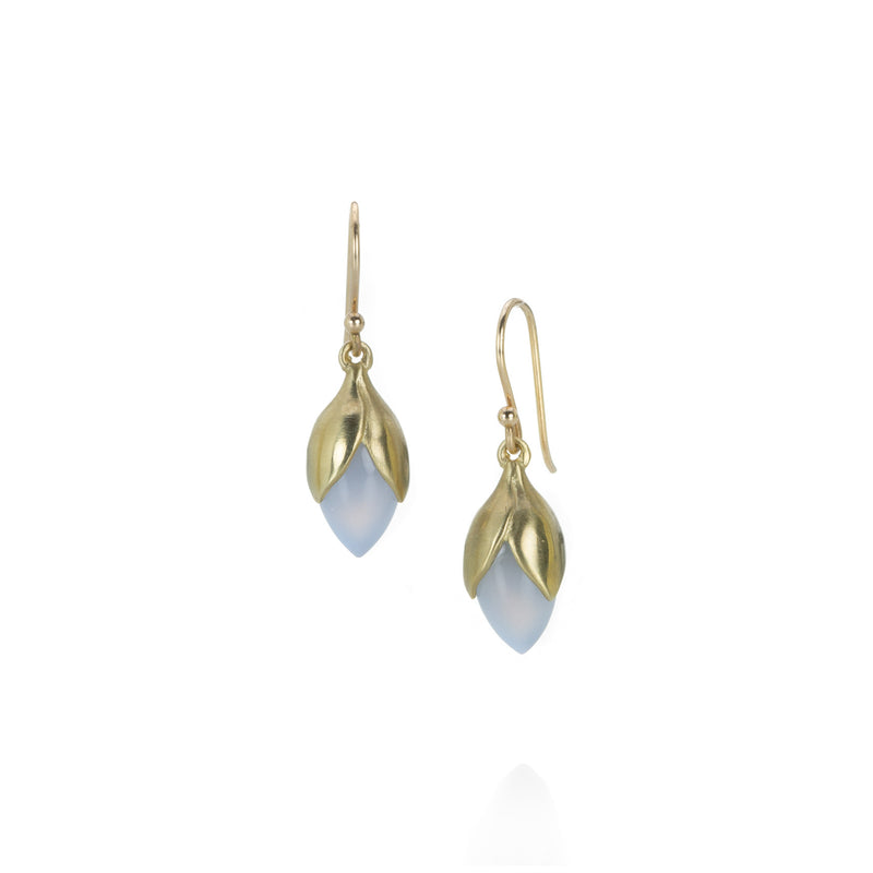 Annette Ferdinandsen Small Blue Chalcedony Bud Drop Earrings | Quadrum Gallery