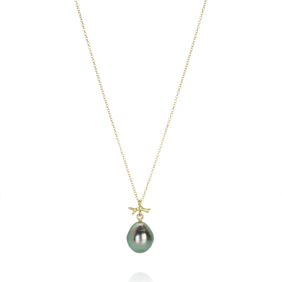 Annette Ferdinandsen Tahitian Pearl Pendant and Diamond Twig Necklace | Quadrum Gallery