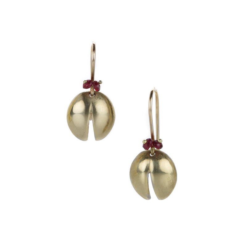 Annette Ferdinandsen 14k Lady Bug Earrings with Ruby Eyes | Quadrum Gallery