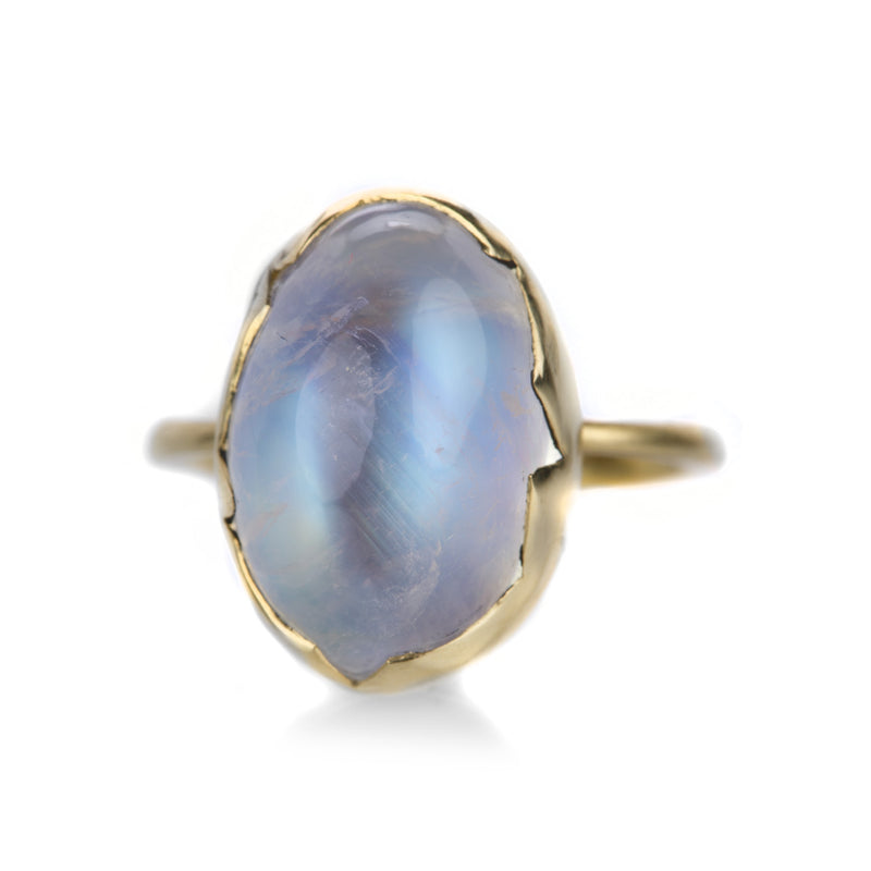 Annette Ferdinandsen Rainbow Moonstone Cabochon Egg Ring | Quadrum Gallery