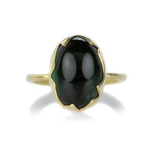 Annette Ferdinandsen 18k Green Tourmaline Egg Ring | Quadrum Gallery