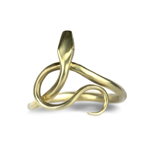 Annette Ferdinandsen Serpent Ring with Diamond Eyes | Quadrum Gallery