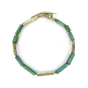 Annette Ferdinandsen Green Tourmaline Reed Bracelet | Quadrum Gallery