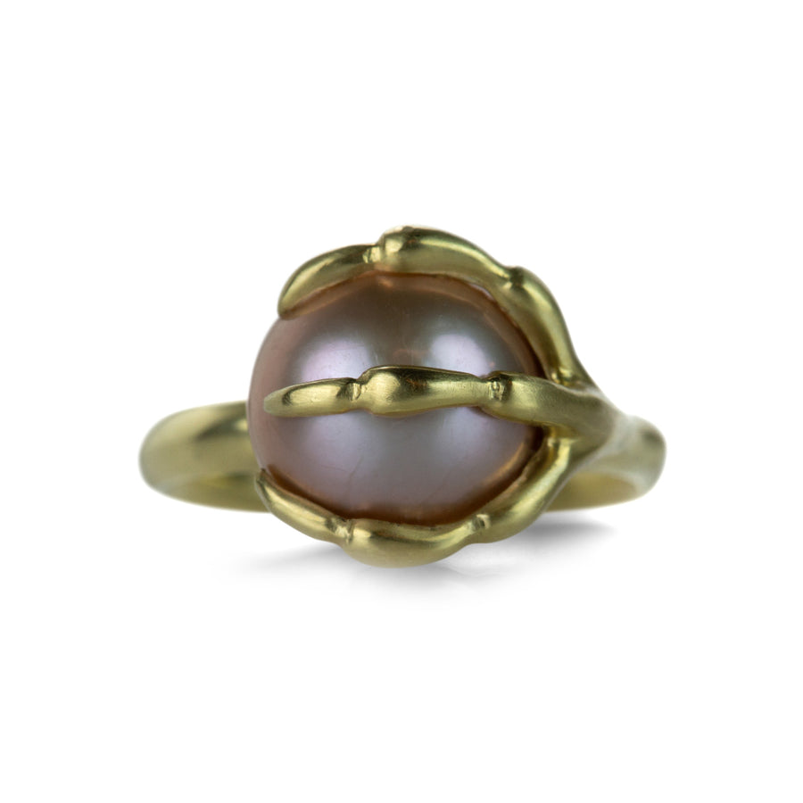 Annette Ferdinandsen Pink Pearl Talon Ring | Quadrum Gallery