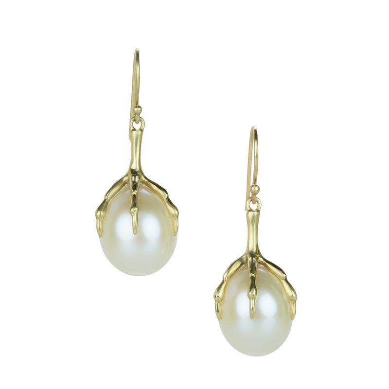 Annette Ferdinandsen Claw with Pearl Drop Earrings | Quadrum Gallery