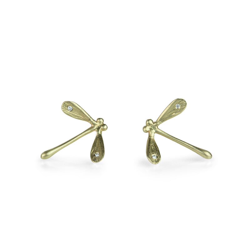 Annette Ferdinandsen Little Damsel Fly Studs with Diamond Wings | Quadrum Gallery