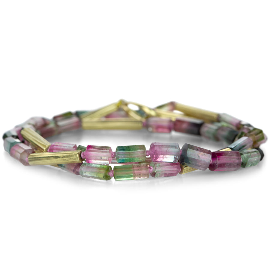 Annette Ferdinandsen Watermelon Tourmaline Reed Necklace | Quadrum Gallery