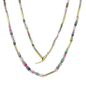 Annette Ferdinandsen Watermelon Tourmaline Reed Necklace | Quadrum Gallery