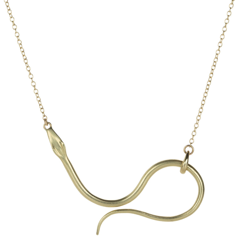 Annette Ferdinandsen 14k Serpent Lariat Pendant Necklace | Quadrum Gallery