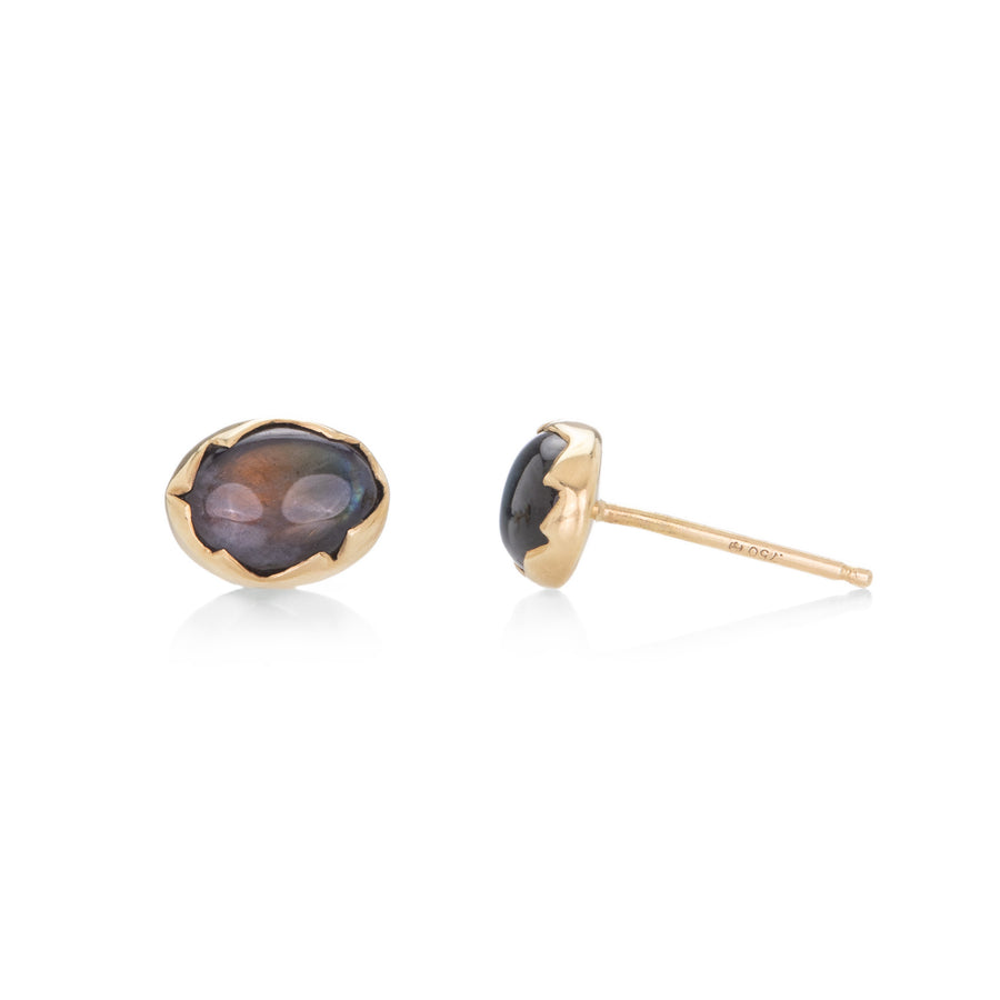 Annette Ferdinandsen Labradorite Egg Studs | Quadrum Gallery