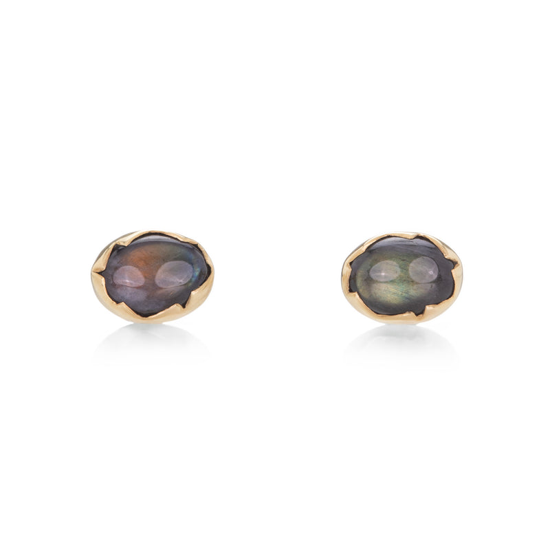 Annette Ferdinandsen Labradorite Egg Studs | Quadrum Gallery