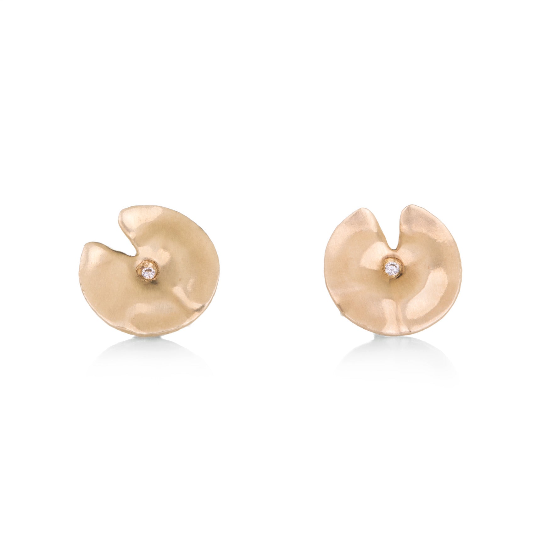 Annette Ferdinandsen 14k Lily Pad Studs | Quadrum Gallery