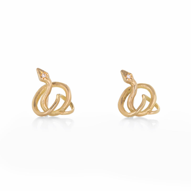 Annette Ferdinandsen Small Serpent Studs | Quadrum Gallery