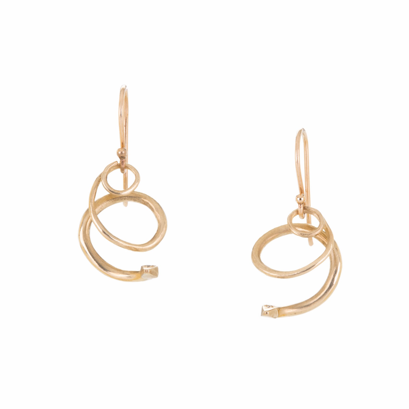 Annette Ferdinandsen Little Serpents with Diamonds Drop Earrings | Quadrum Gallery