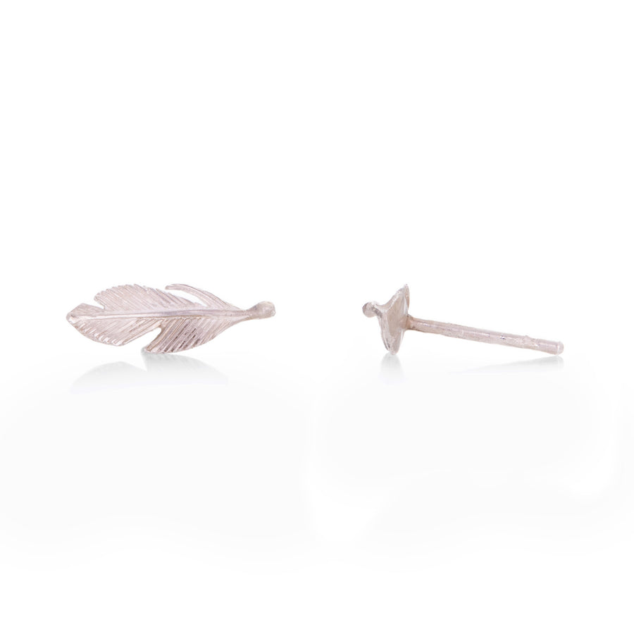 Annette Ferdinandsen Silver Feather Studs | Quadrum Gallery