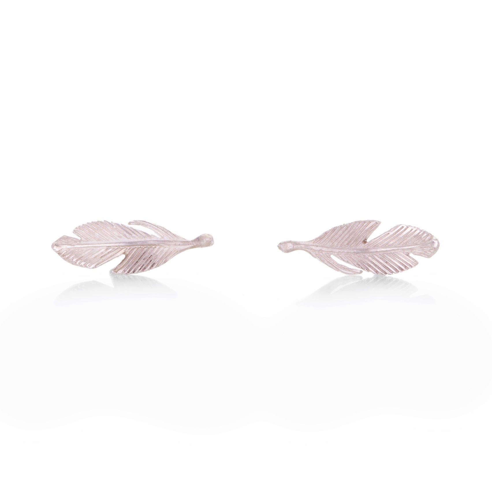 Annette Ferdinandsen Silver Feather Studs | Quadrum Gallery