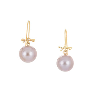 Annette Ferdinandsen Pink Pearl Branch Drop Earrings | Quadrum Gallery