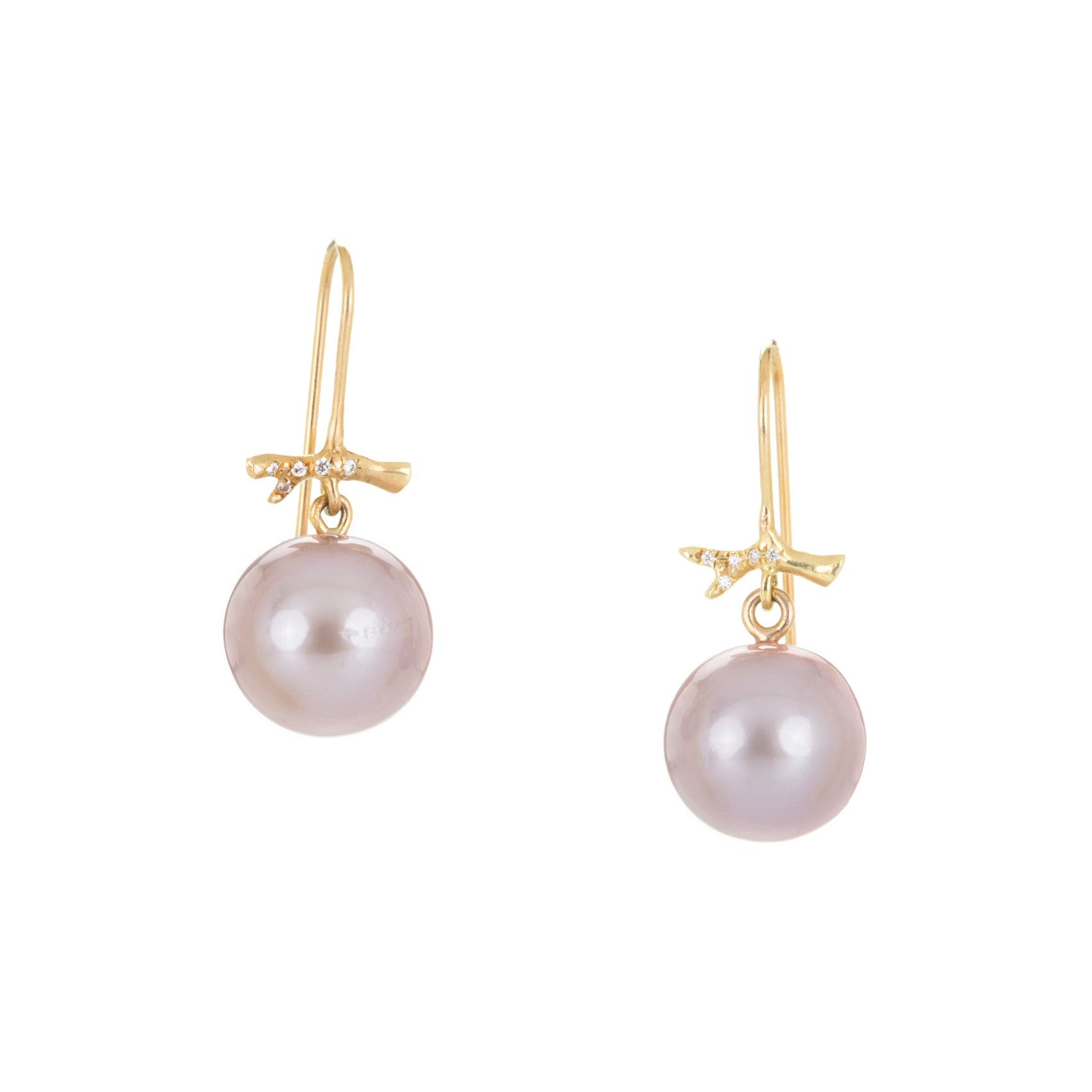 Annette Ferdinandsen Pink Pearl Branch Drop Earrings | Quadrum Gallery