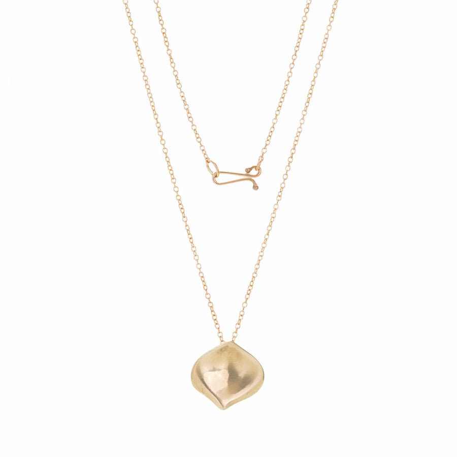 Annette Ferdinandsen Small 14k Rose Petal Pendant Necklace | Quadrum Gallery