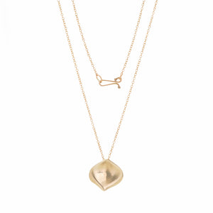 Annette Ferdinandsen Small 14k Rose Petal Pendant Necklace | Quadrum Gallery