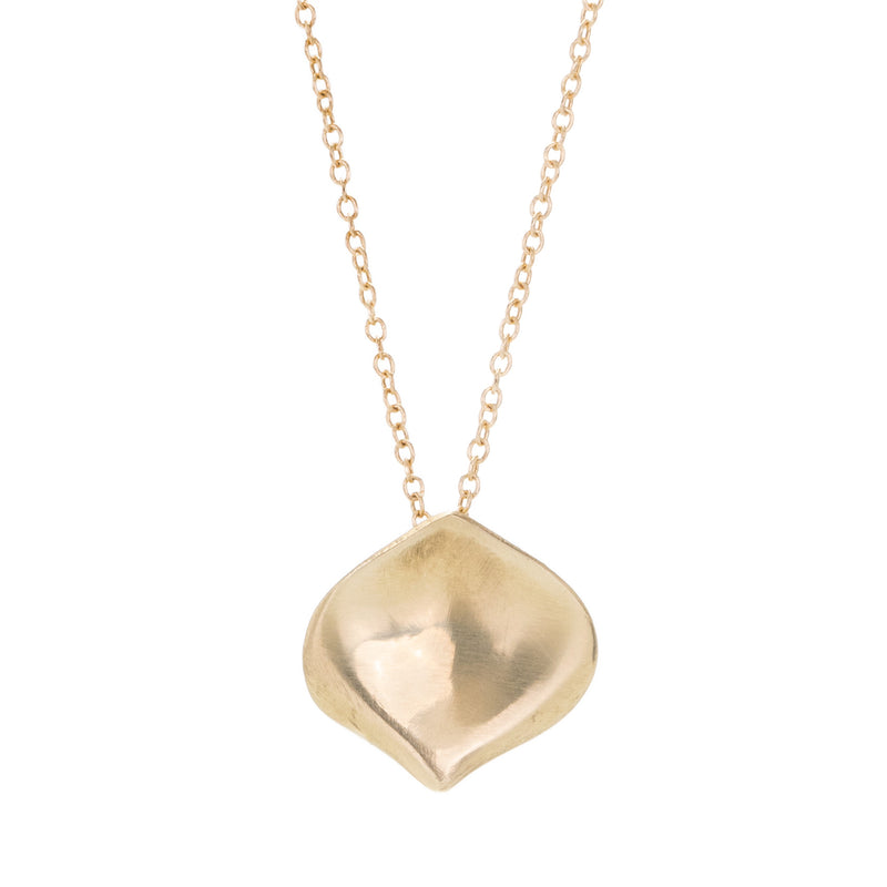 Annette Ferdinandsen Small 14k Rose Petal Pendant Necklace | Quadrum Gallery