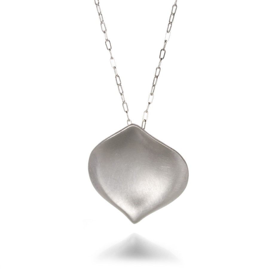 Annette Ferdinandsen Medium Silver Rose Petal Pendant Necklace | Quadrum Gallery